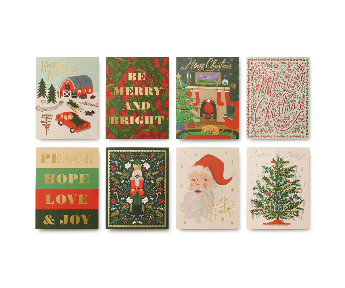Holiday Wishes Essentials Assorted Card Box, 16 Cards