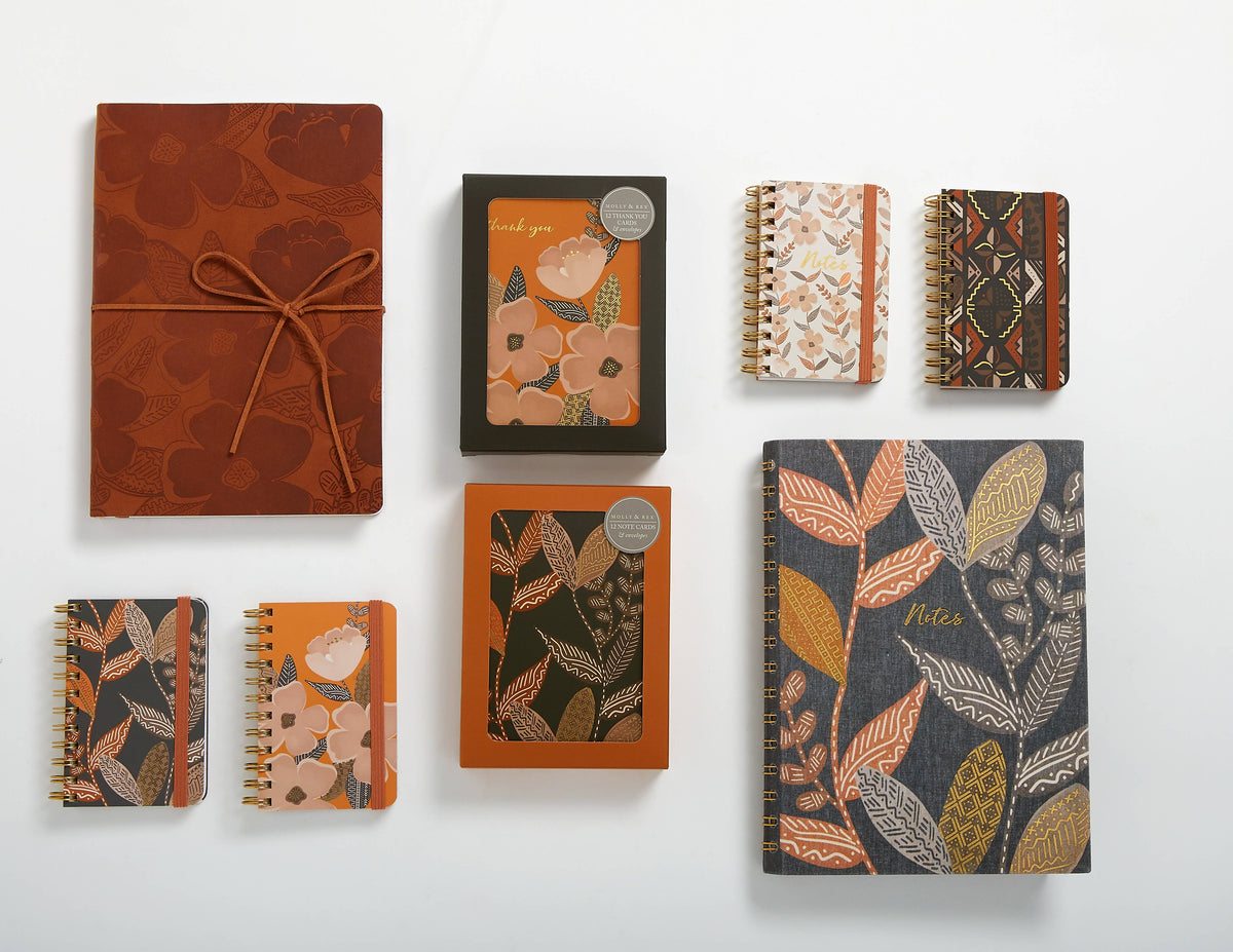 Spiral Pocket Notebook Floral Small