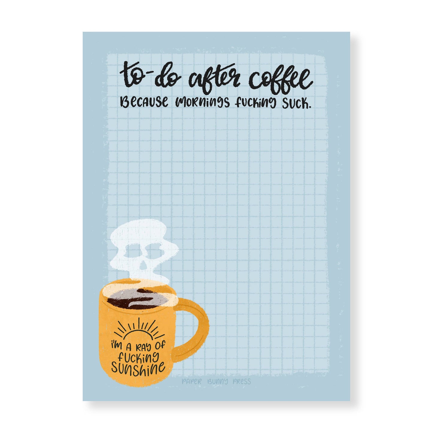 To-Do After Coffee Funny Notepad