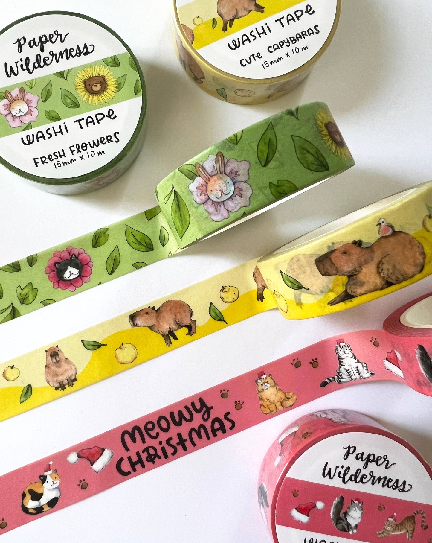 Fresh Flowers 15mm Washi Tape