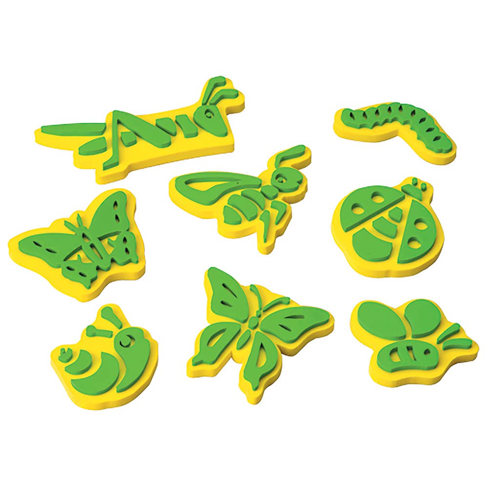 8 Piece Jumbo Ink Bug Stampers for Kids