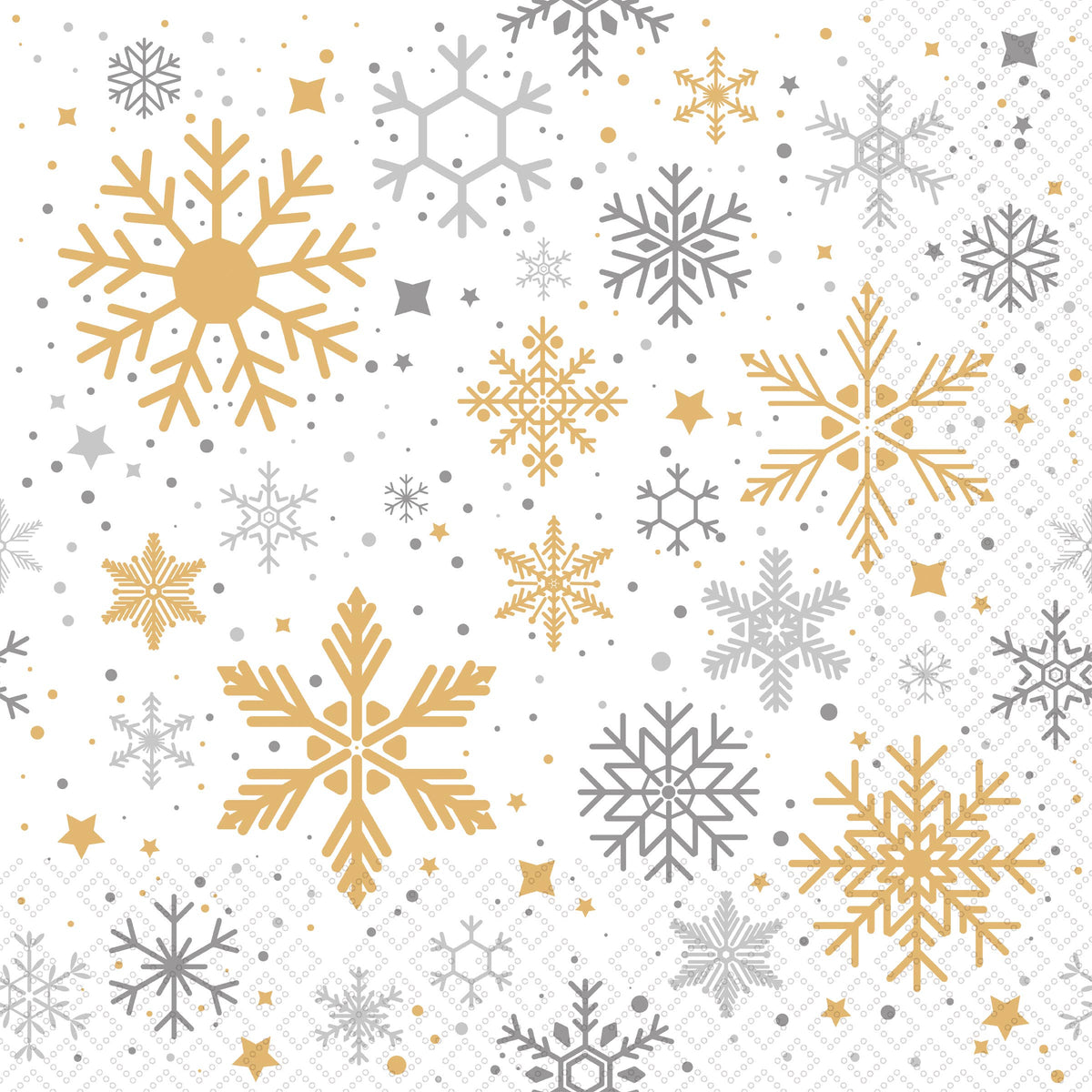 Paper Lunch Napkins 20ct Daylight Stars Christmas