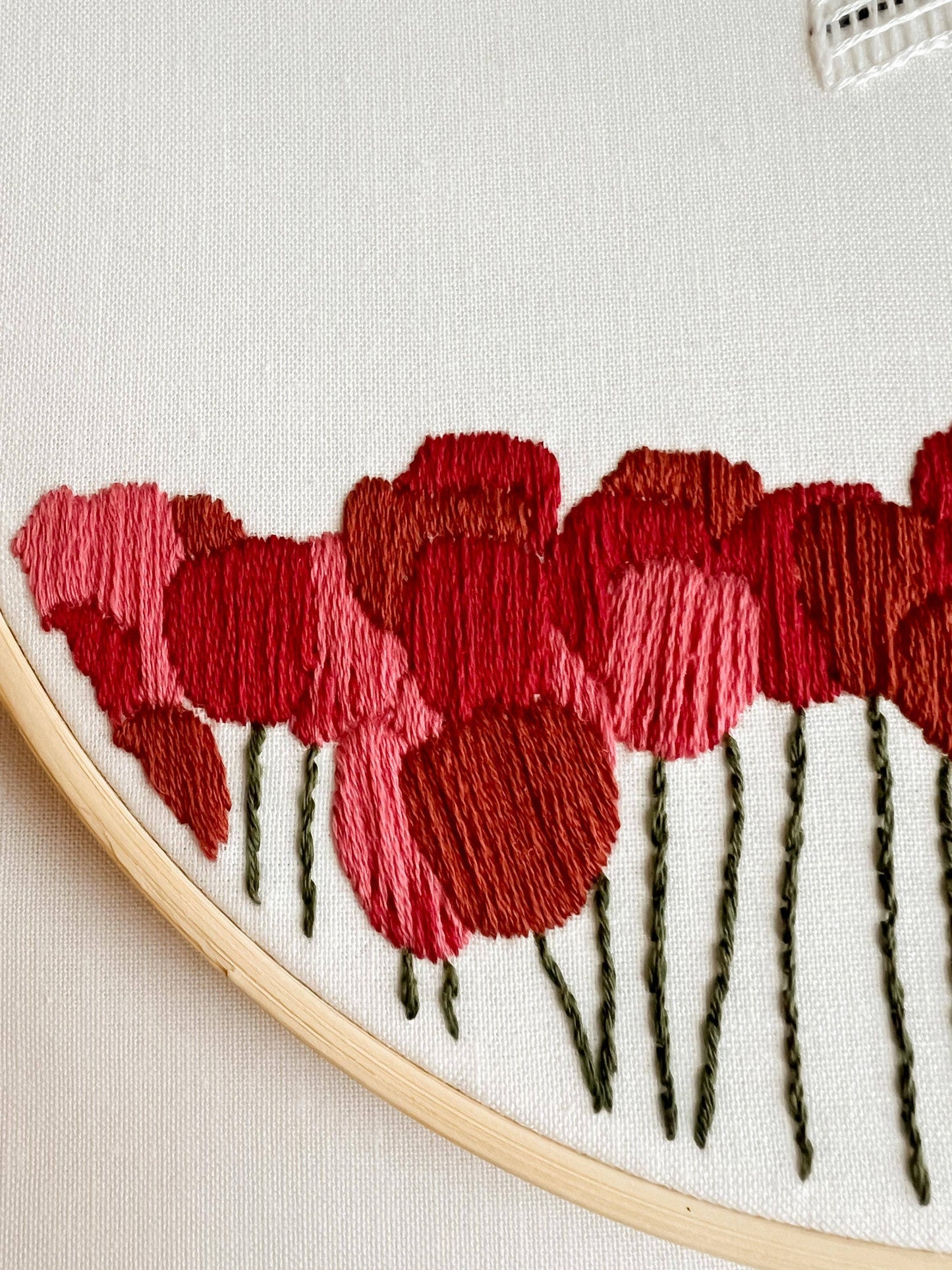 Dutch Tulips 6" Hoop DIY Embroidery Kit: Yellow