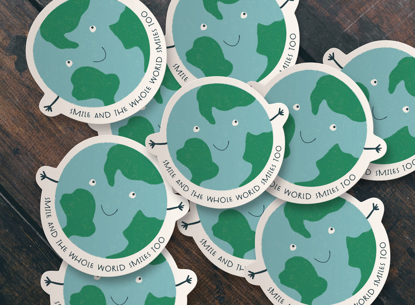 Smile Earth Sticker