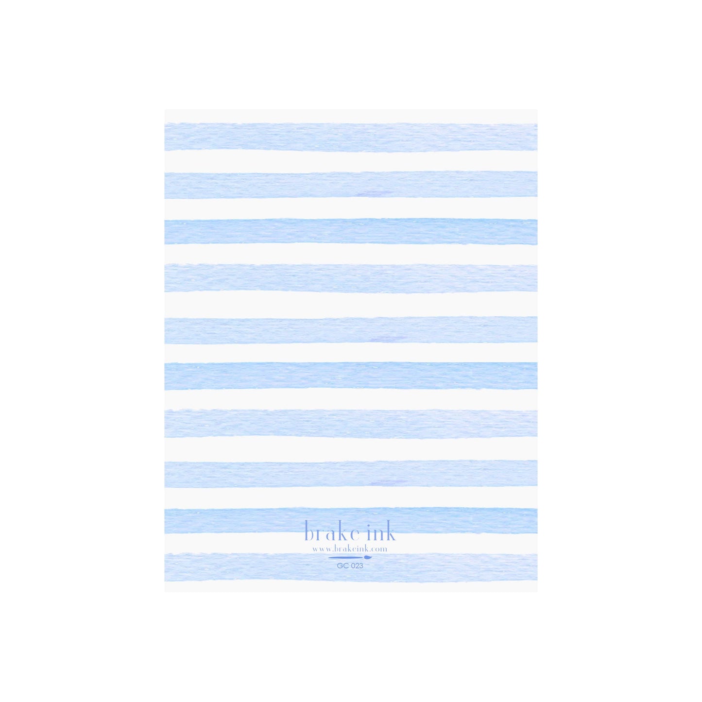 Birthday Cake Greeting Card- Blue: BOX SET OF 8