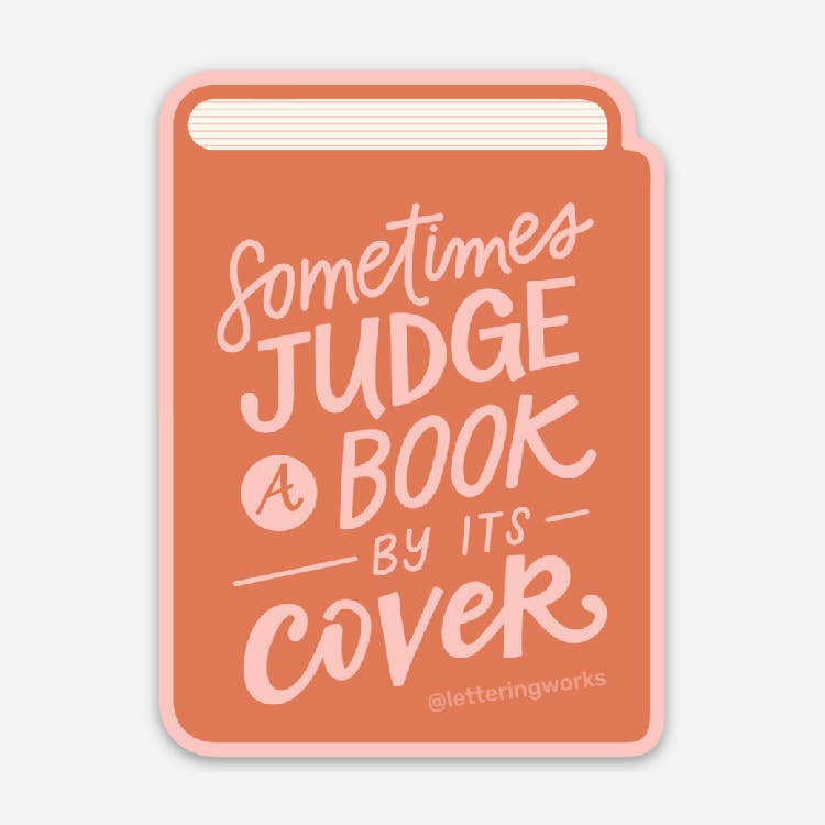 Sometimes Judge a Book By Its Cover Sticker