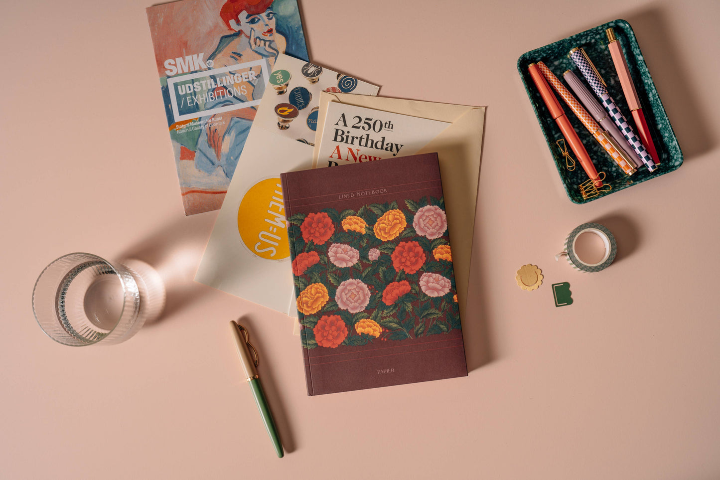 Lined Notebook, A5 Softcover - Classic Floral
