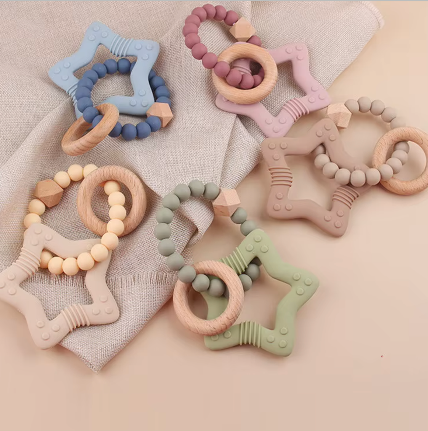 Star-Shaped Teether: Tan