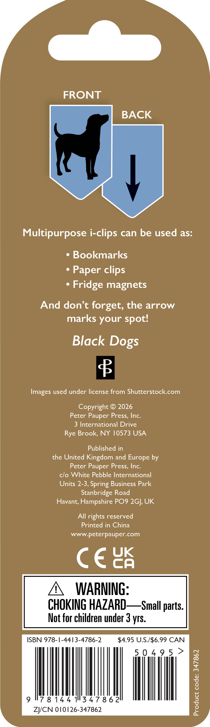 Black Dogs i-clips Magnetic Page Markers