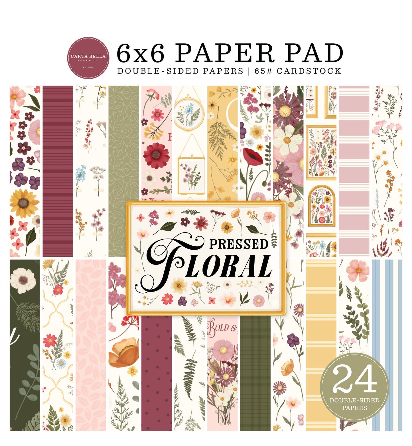 Pressed Floral 6x6 Paper Pad