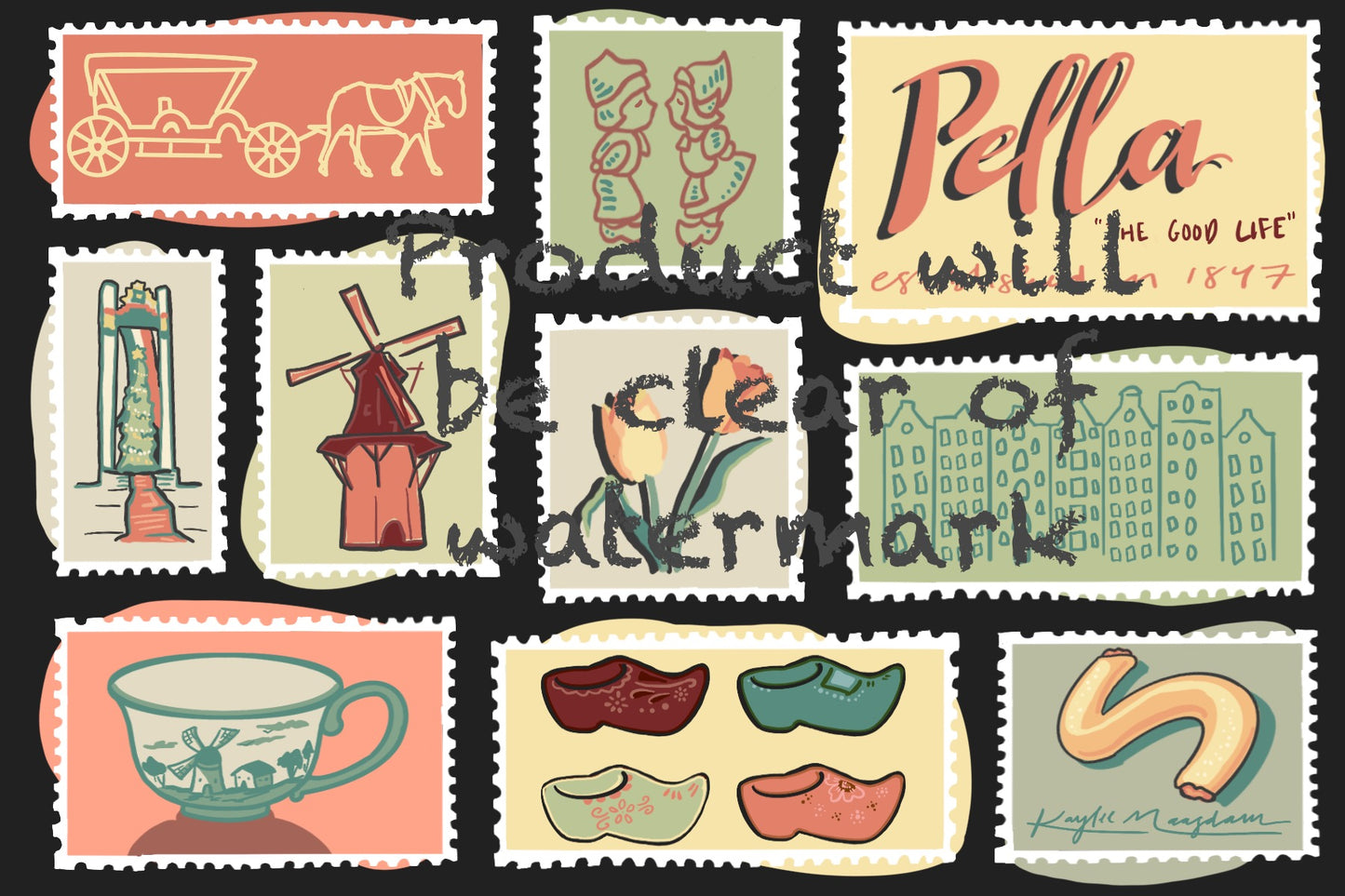 Pella, Iowa Vinyl Sticker