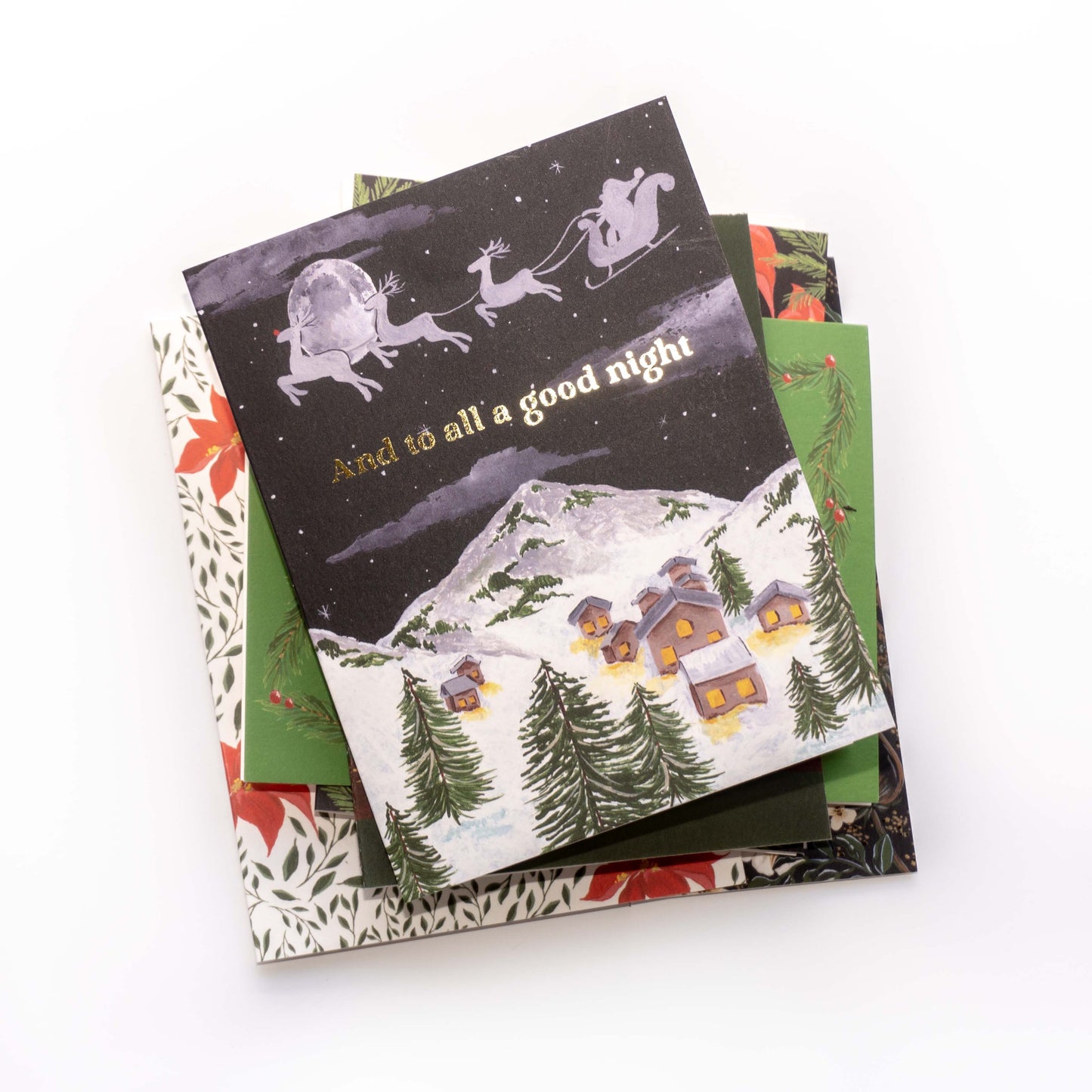 To All A Good Night Holiday Greeting Card - Set of 8