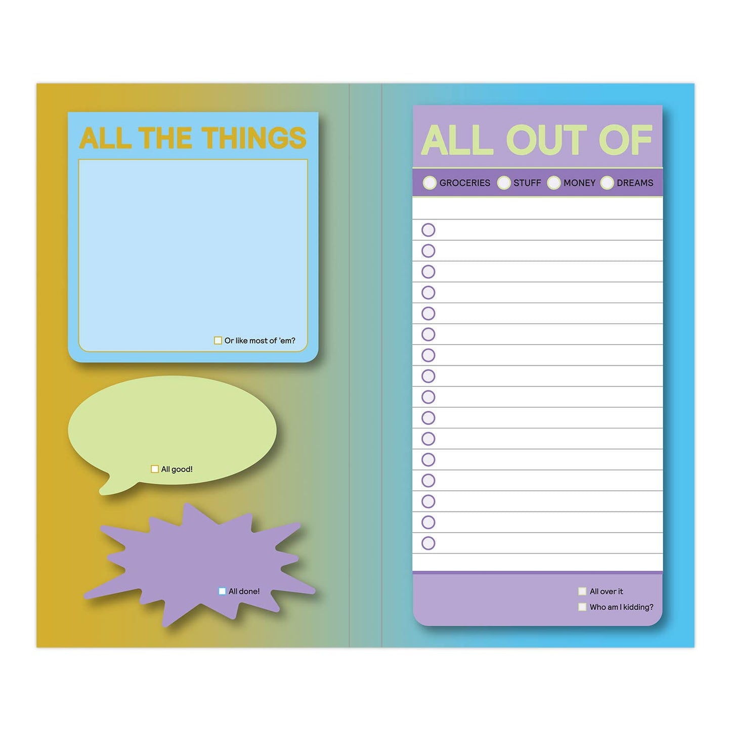 All The Things Sticky Note Variety Pack