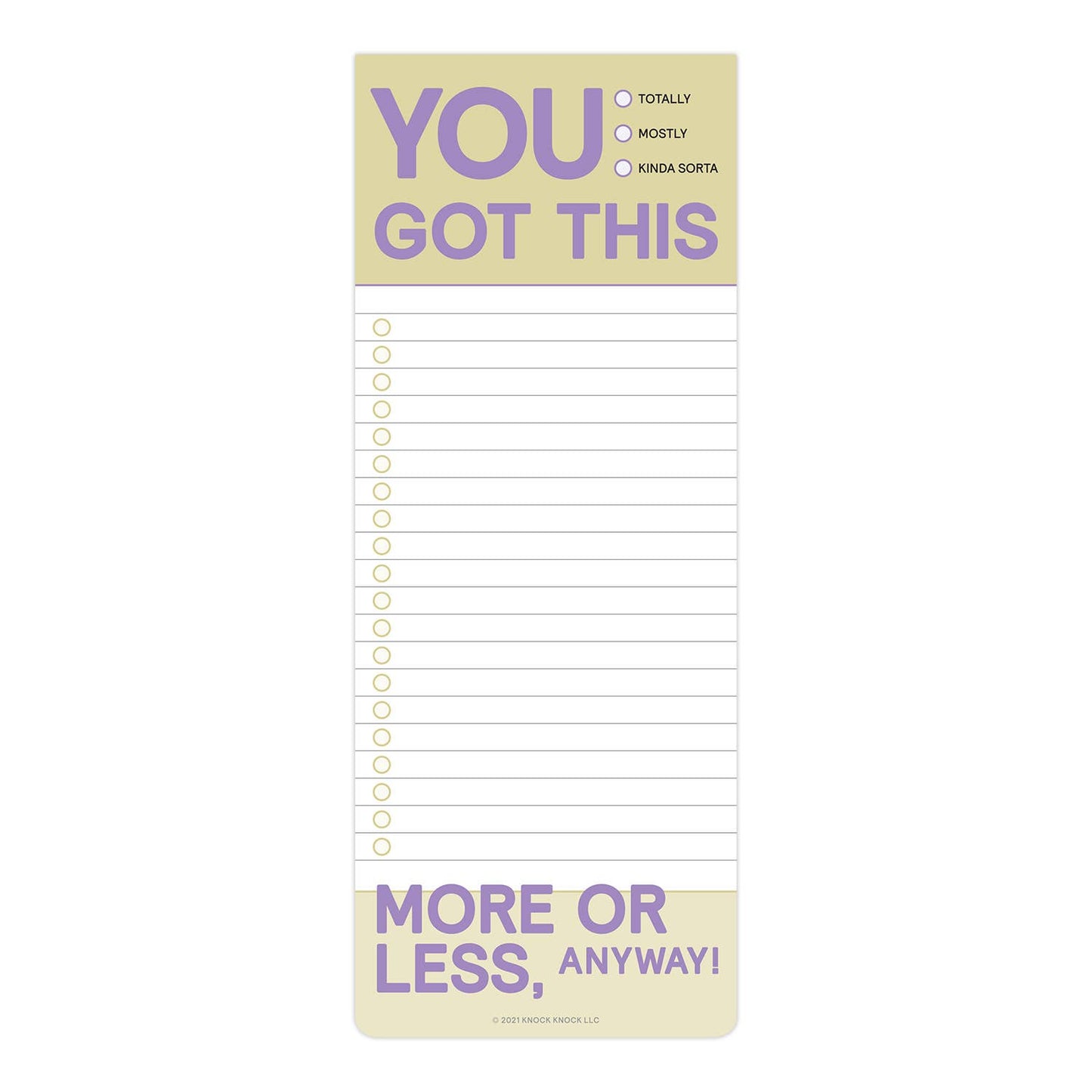 You Got This Make-a-List Pad
