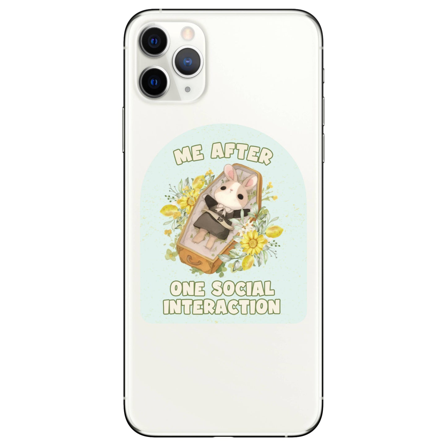 Mental Health Humor Cute Anxiety High Quality Vinyl Sticker