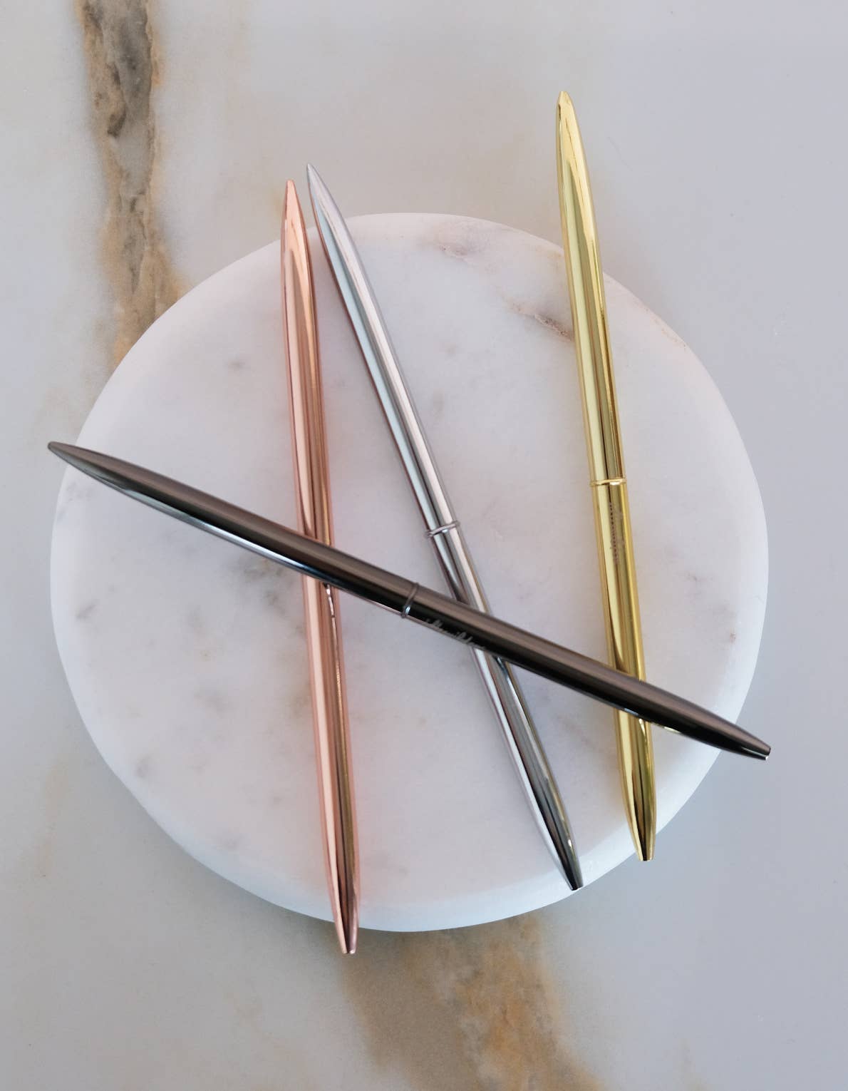 Metallic Slim Pen, Set of Four