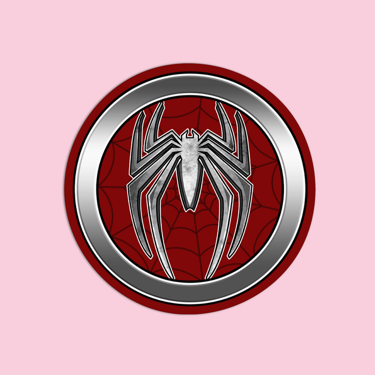 Hero's Emblem Spiderman Vinyl Textured Sticker