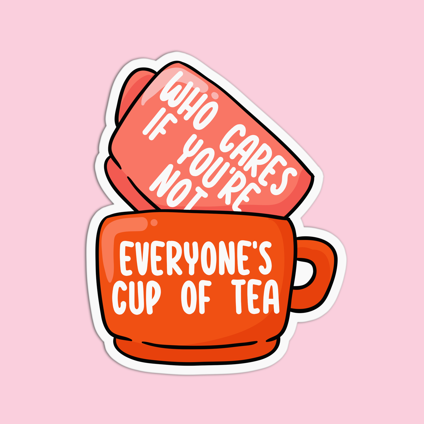 Who Cares If You're Not Vinyl Textured Stickers