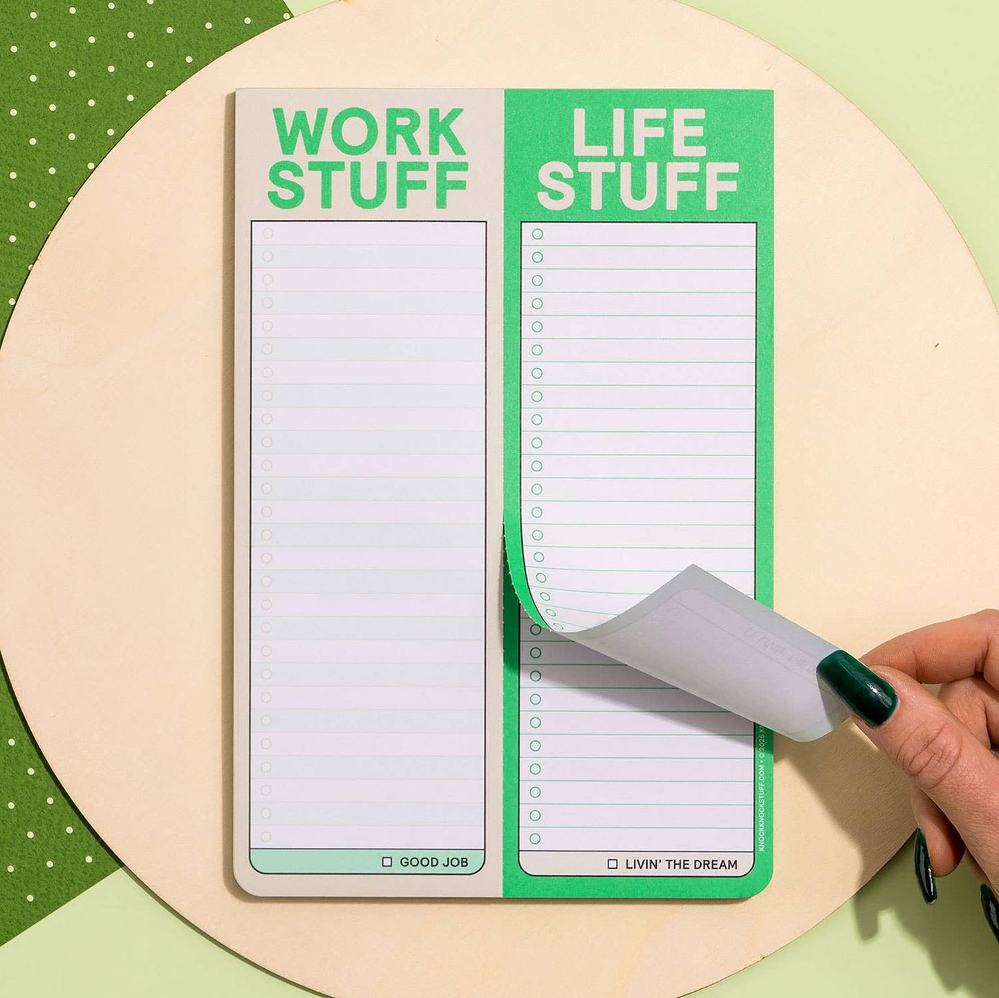 Work Stuff / Life Stuff Perforated Pad