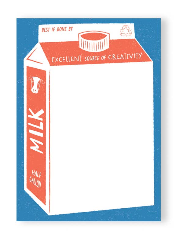 Creative Milk Notepad