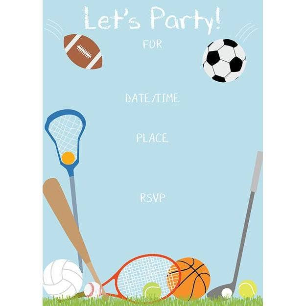 Fill-In Invitation - All Sports