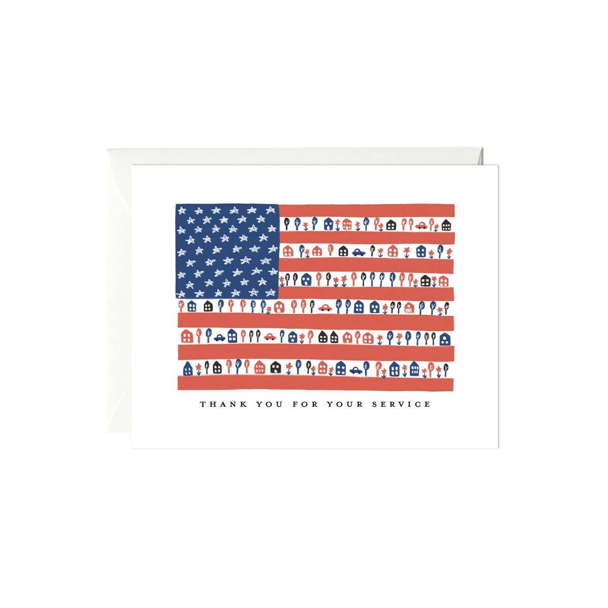 Flag Thank You Card