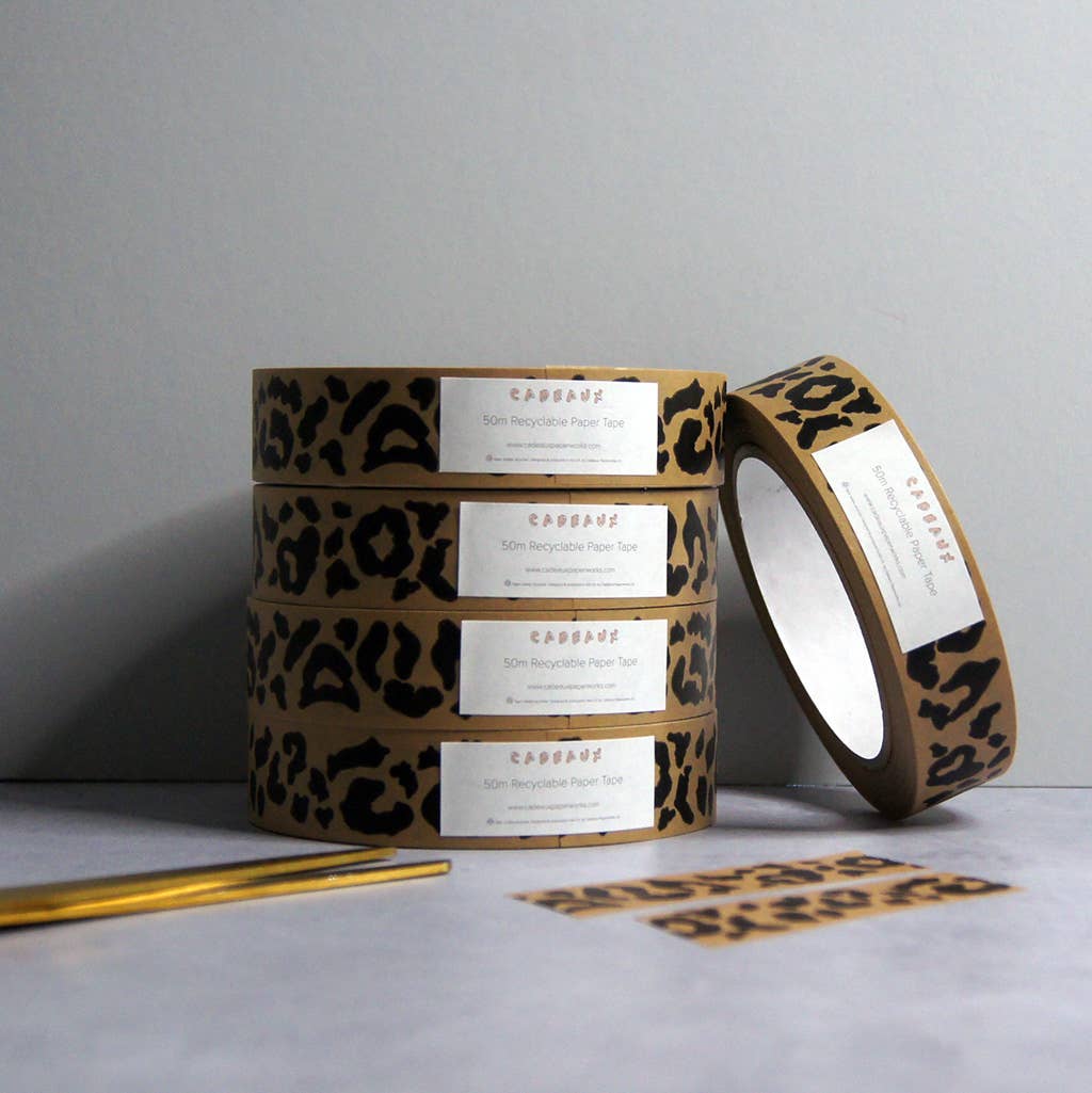 Leopard Print Paper Tape