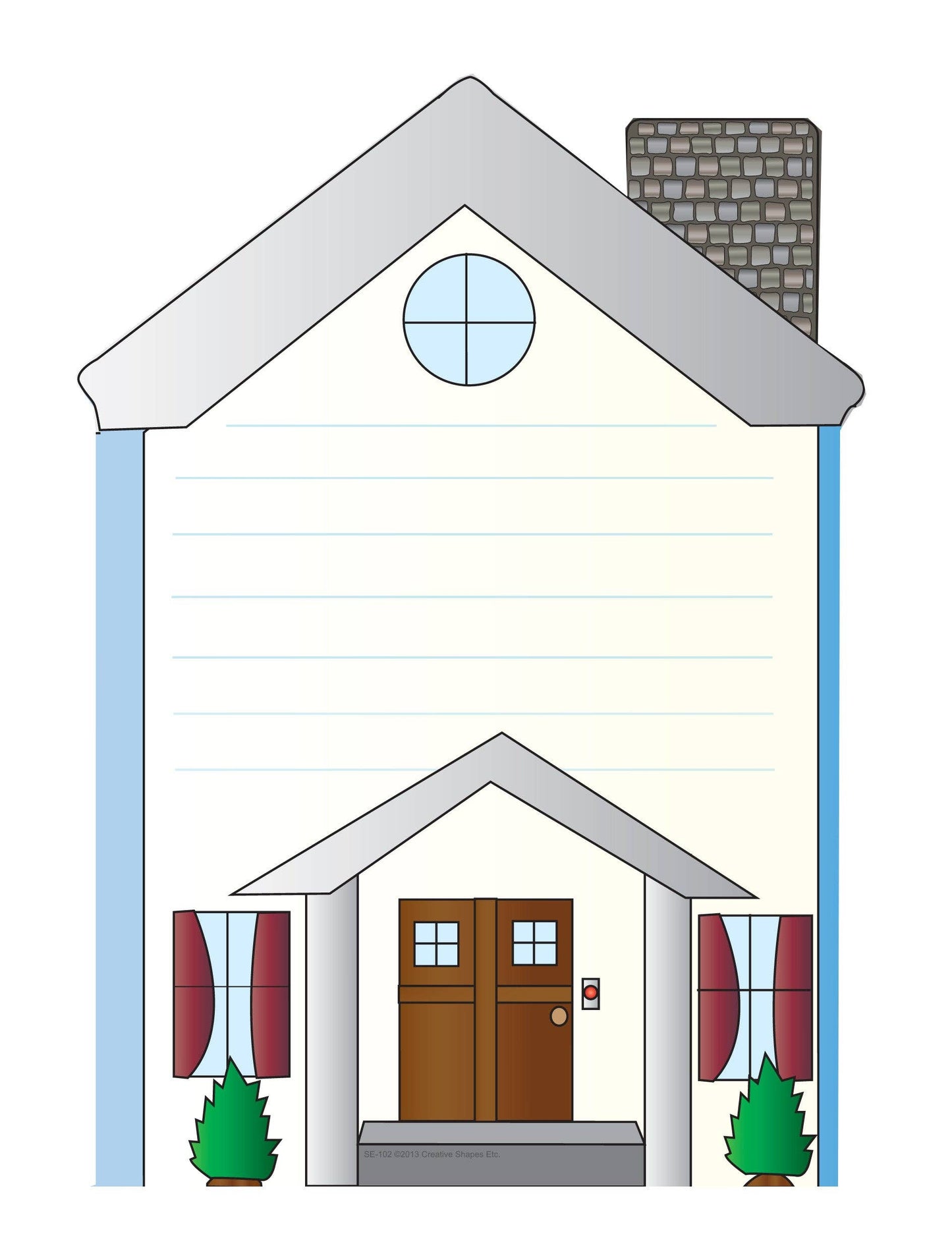 Large Notepad - House