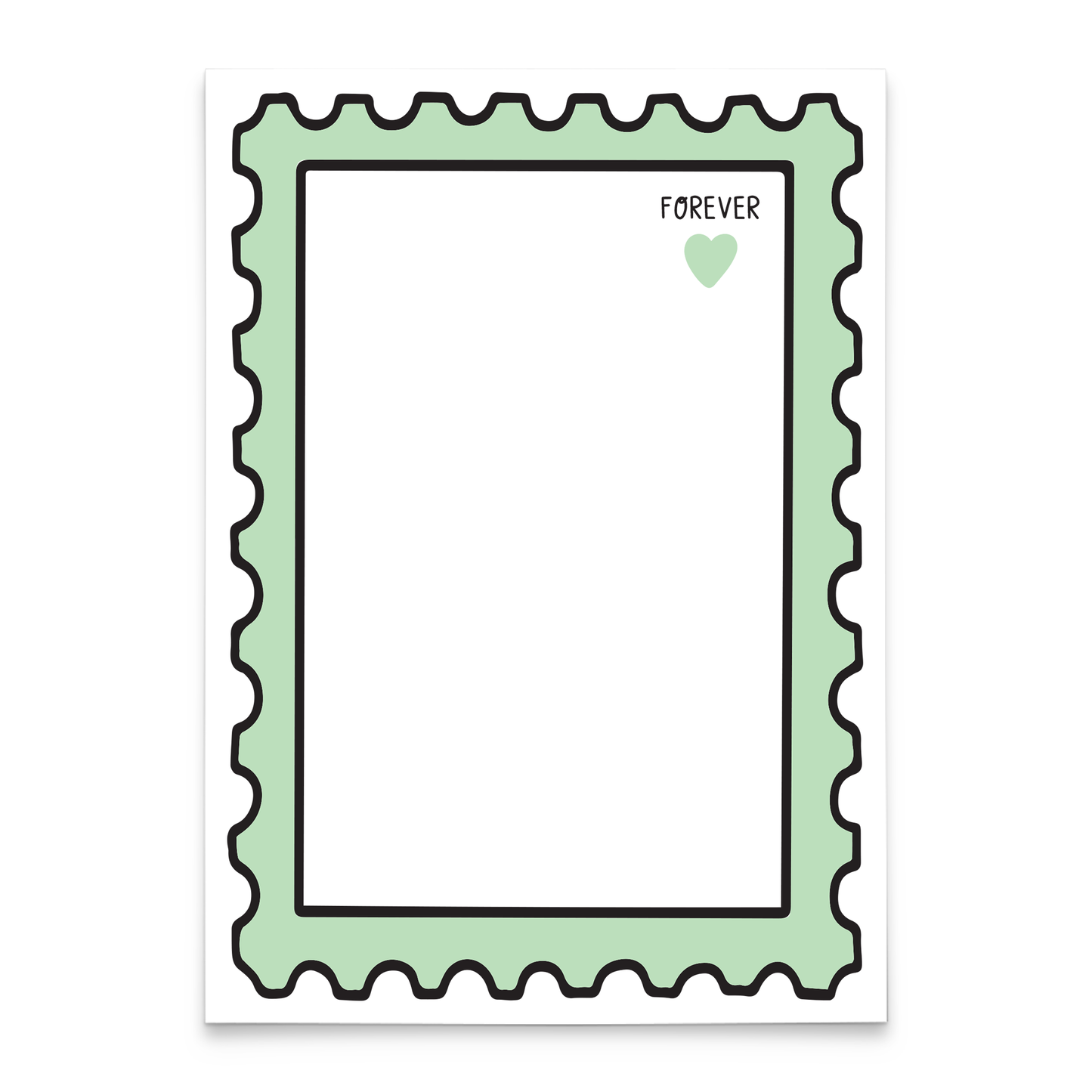 Mint Forever Stamp Notepad