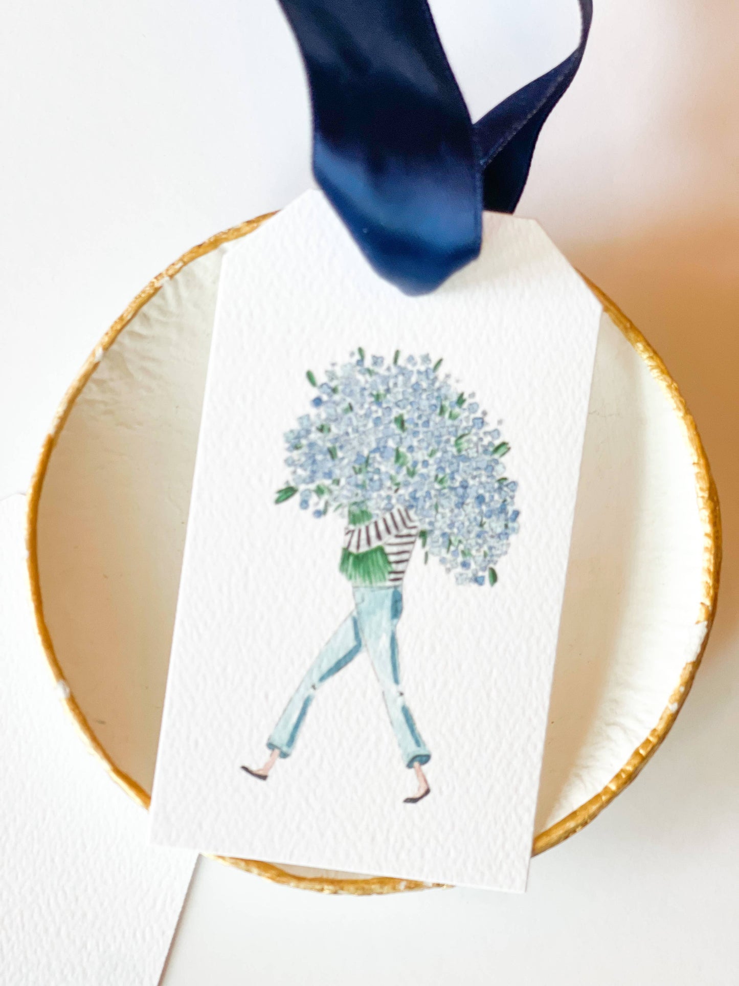 Hydrangea Girl Gift Tag