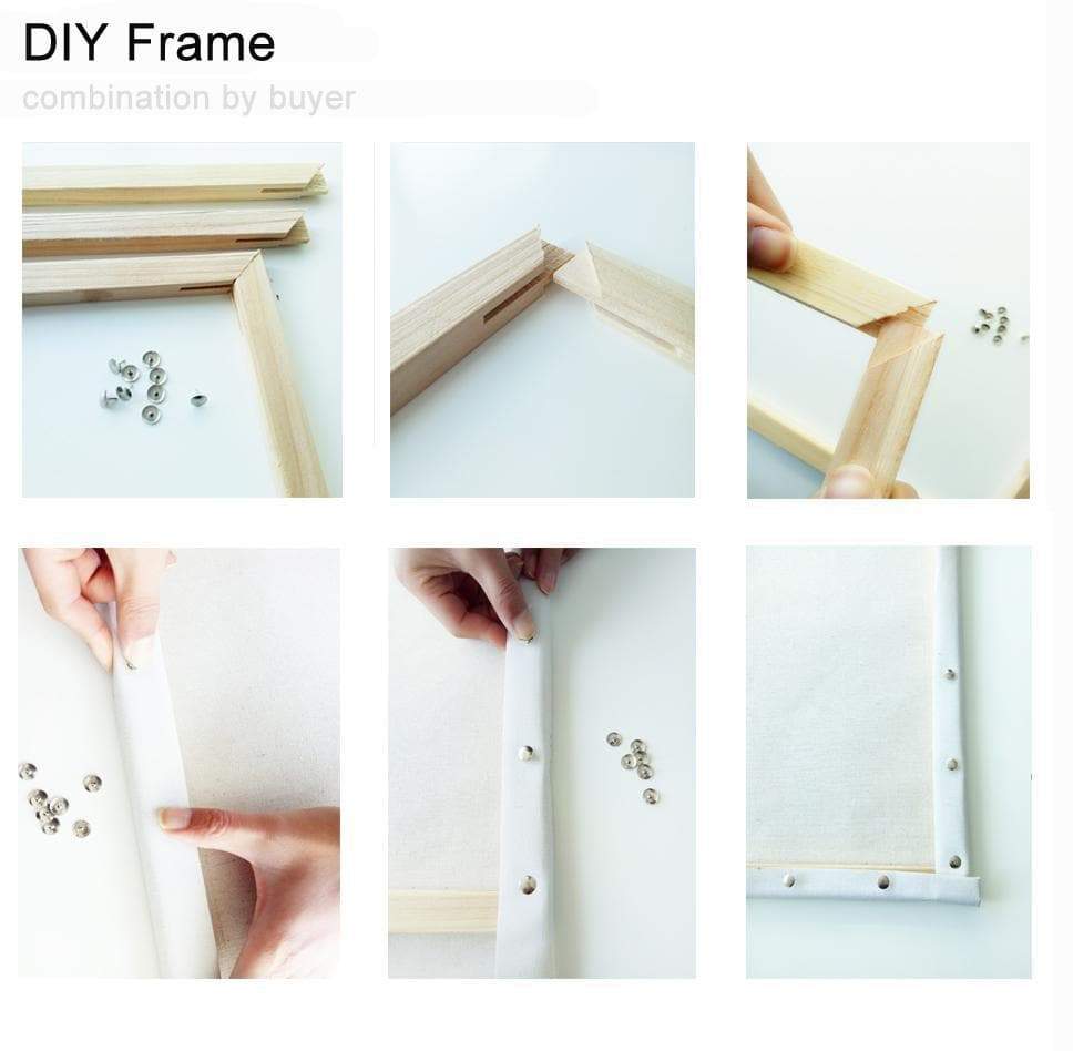 Set of 4 wooden strechers - 12x16 canvas stretchers - frame