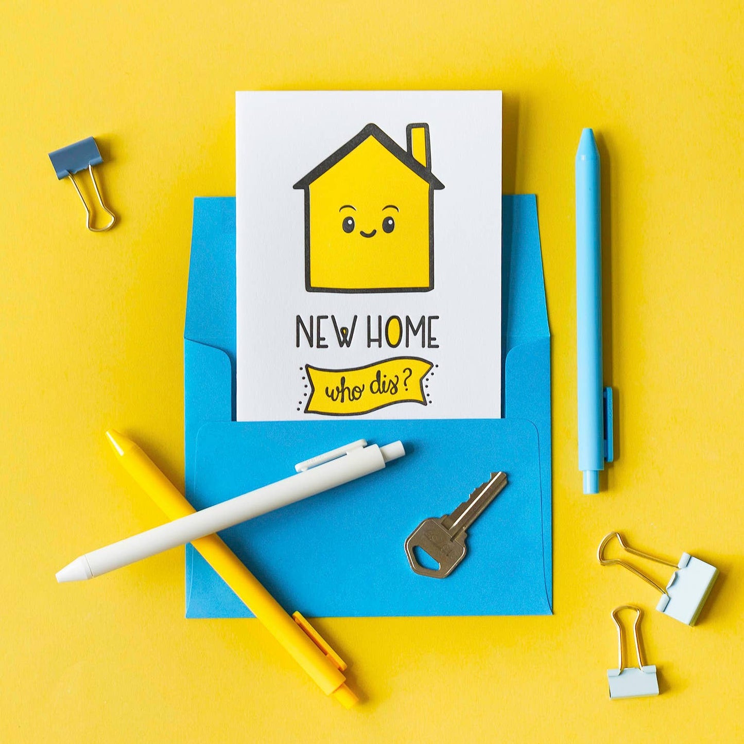 New Home Who Dis Letterpress Card