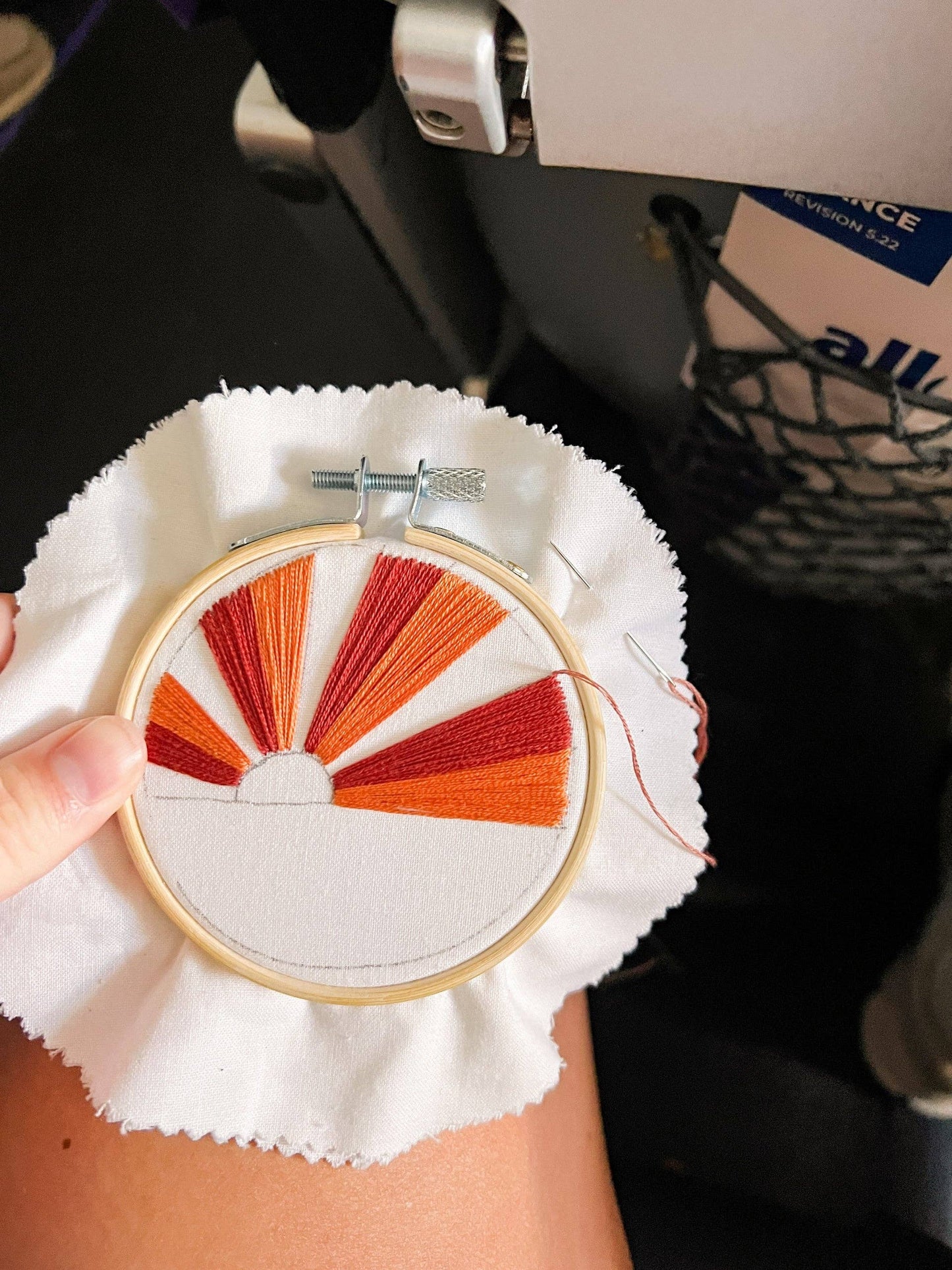 Mini Sunset 3" Hoop DIY Embroidery Kit