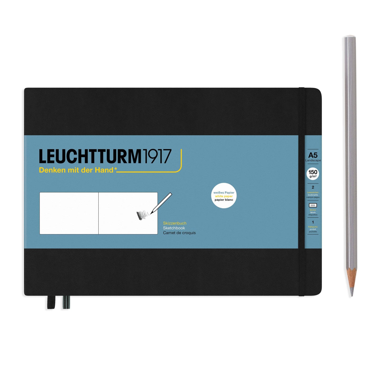 Sketchbooks - 150g/m² Paper Plain: Square / Lemon