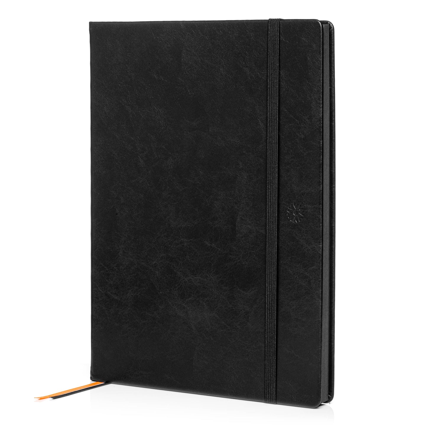 Pitch Black Dot Grid Notebook | (Black Pages) A5 & B5 Sizes : A5