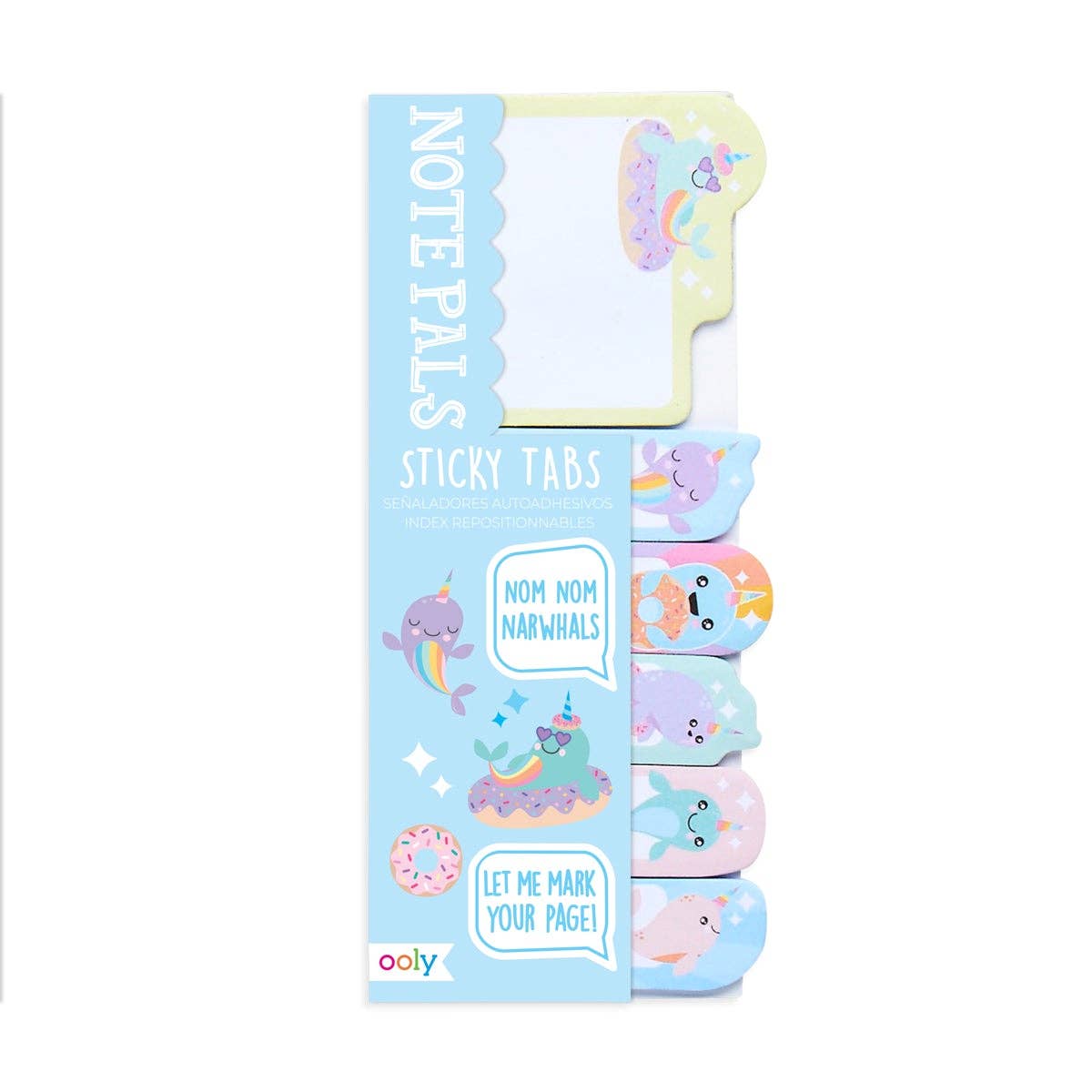 Note Pals Sticky Tabs - Nom Nom Narwhals (1 Pack)