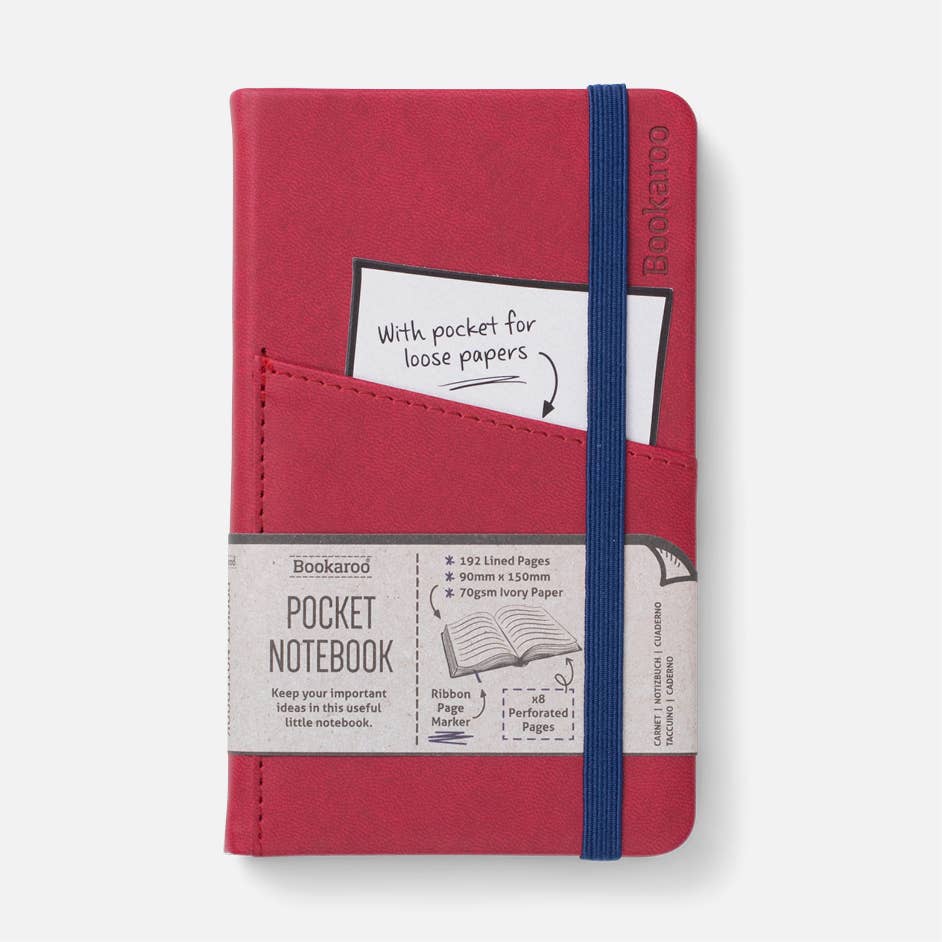 Bookaroo A6 Pocket Notebook: Charcoal