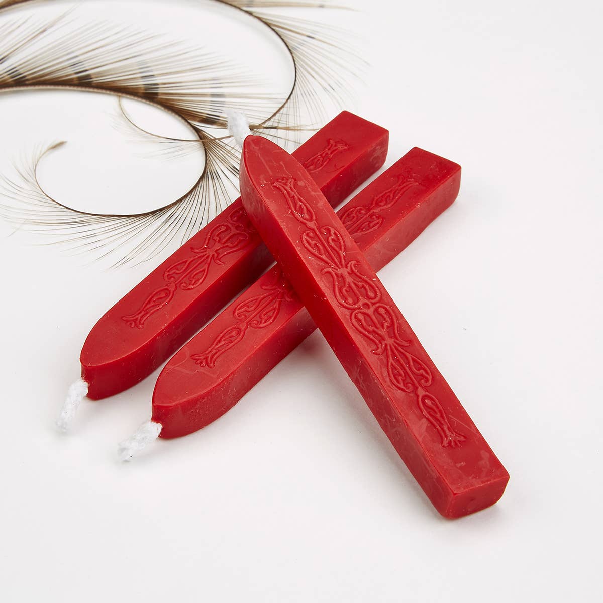 Sealing Wax Sticks with wick 3PK- 25+ colors: Chocolate/Gold/Moss Green