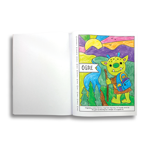 Color By Number Coloring Book- Mythical Friends