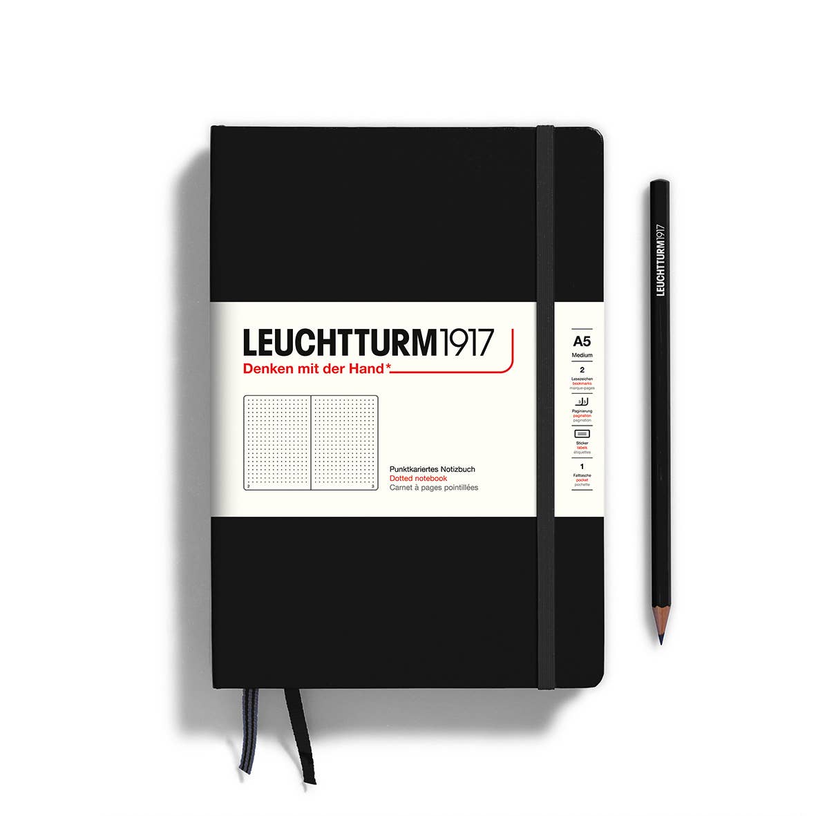 Notebooks - Medium (A5): Dotted / Hardcover / Lemon