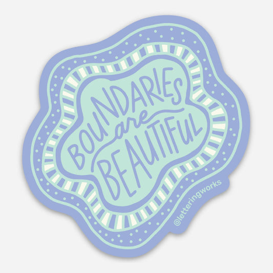 Boundaries are Beautiful Sticker