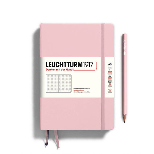 Notebooks - Medium (A5): Dotted / Hardcover / Powder