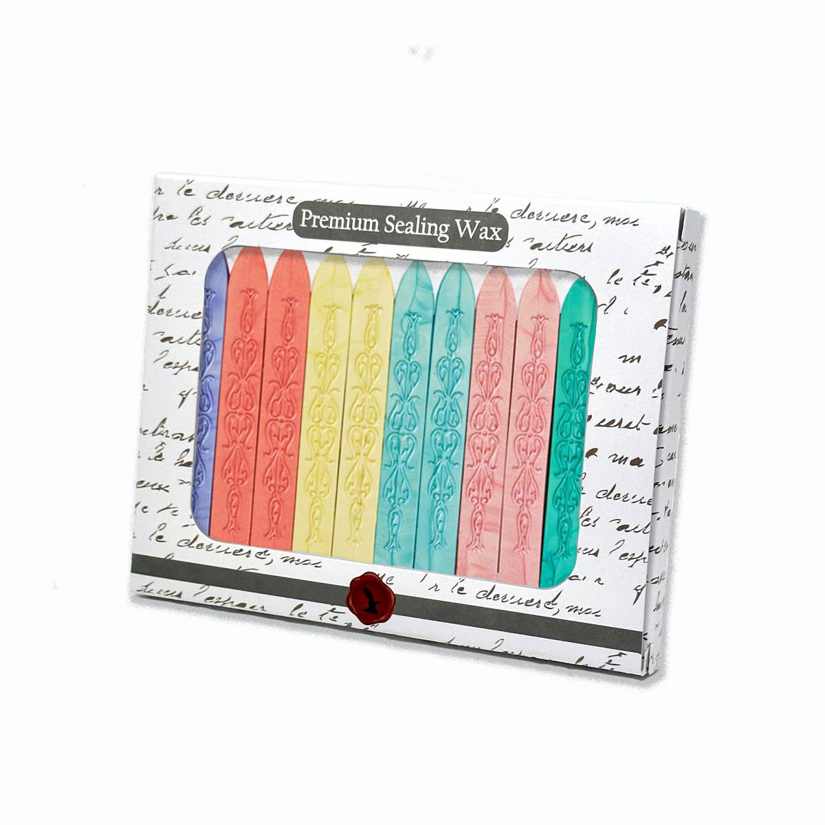 Premium  Sealing Wax Sticks with Wick-Assortm.PK/12-multi: Multi
