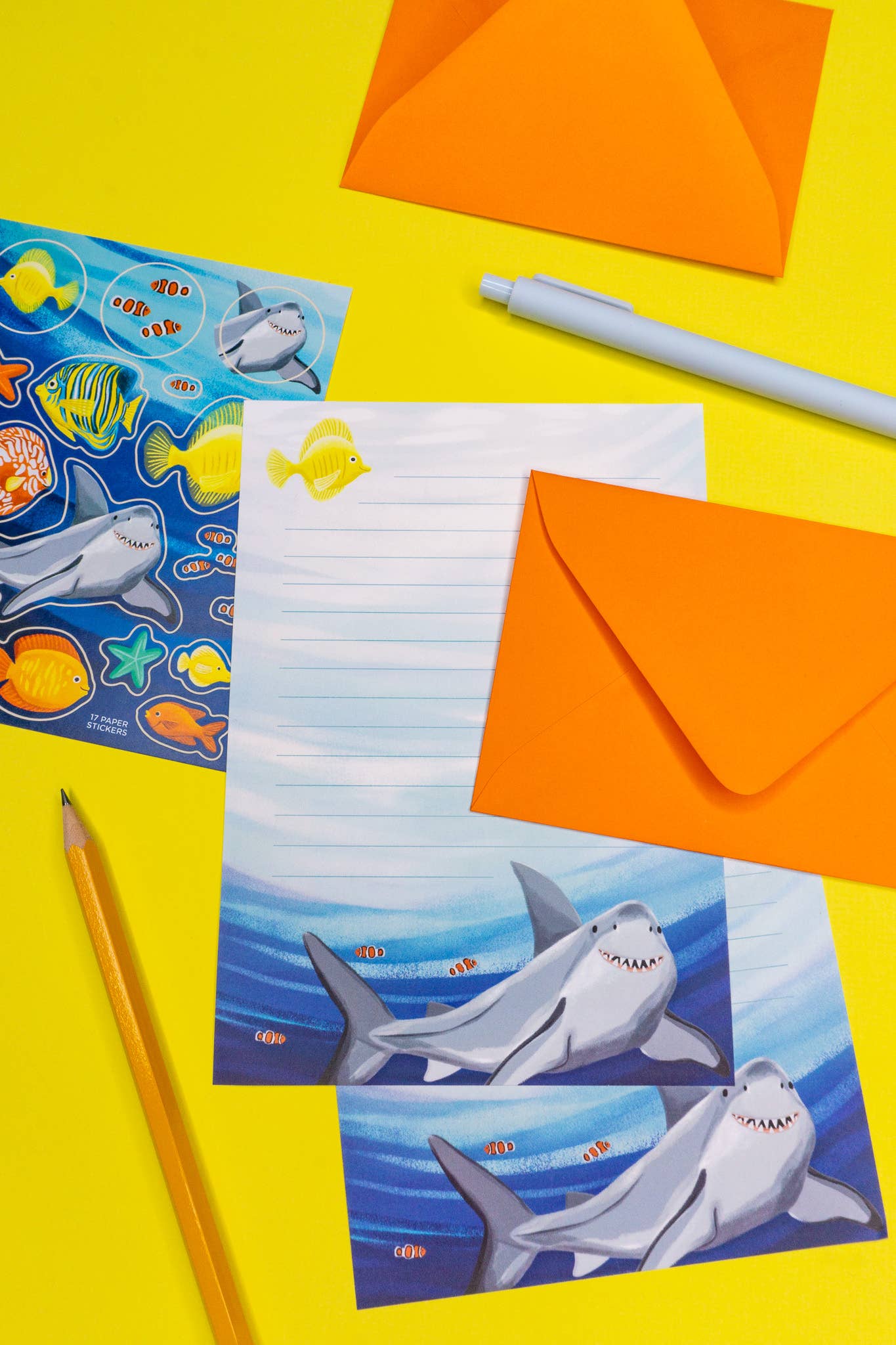 Under The Sea Shark & Fish Letter Writing Set
