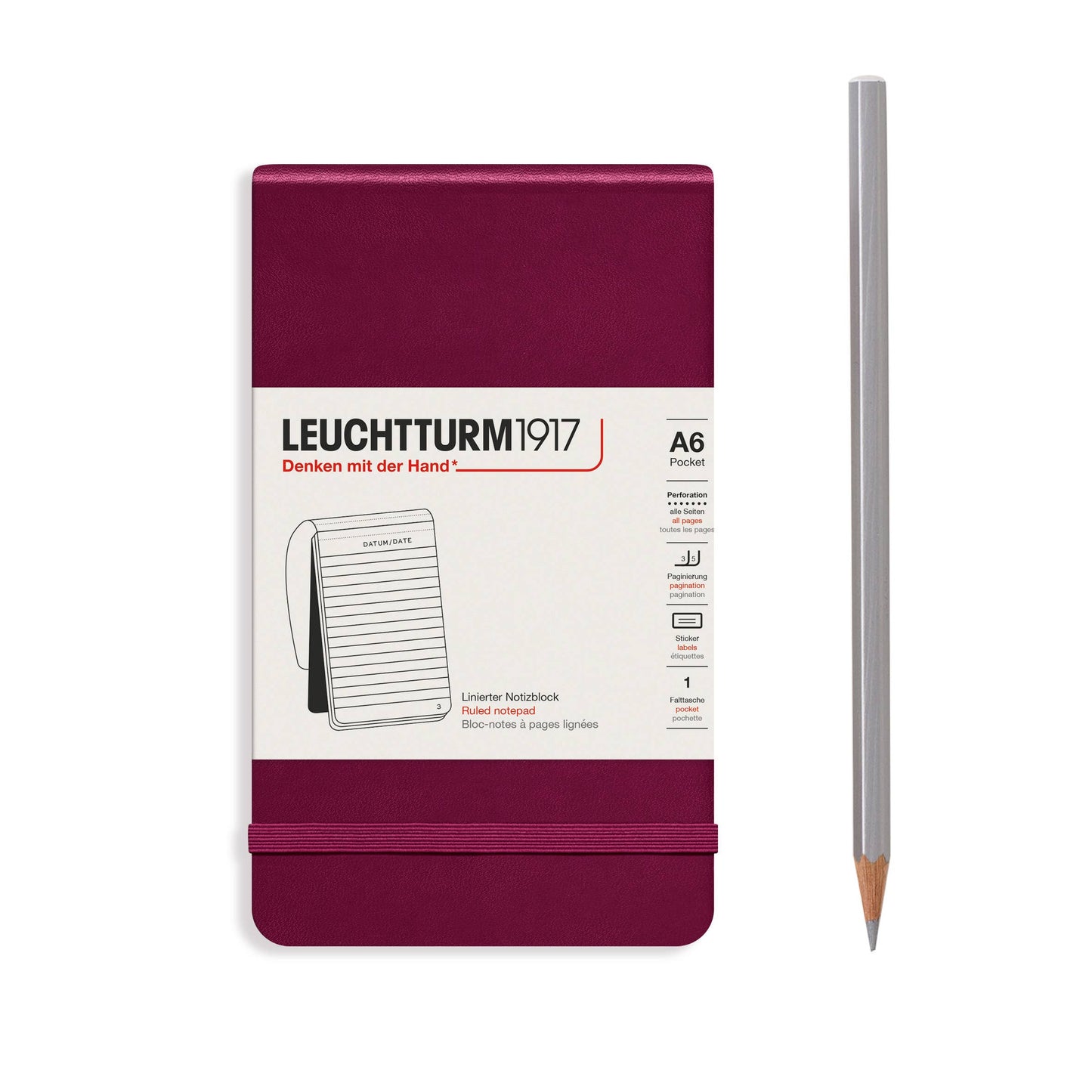 Notepads Pocket (A6): Dotted / Black