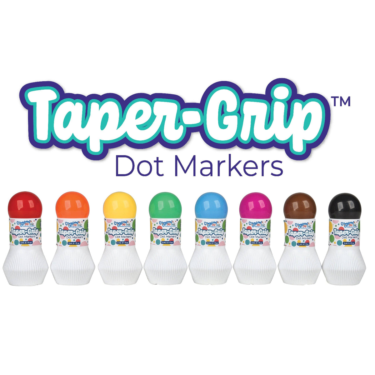 Washable Chubby Dot Markers - Set of 8