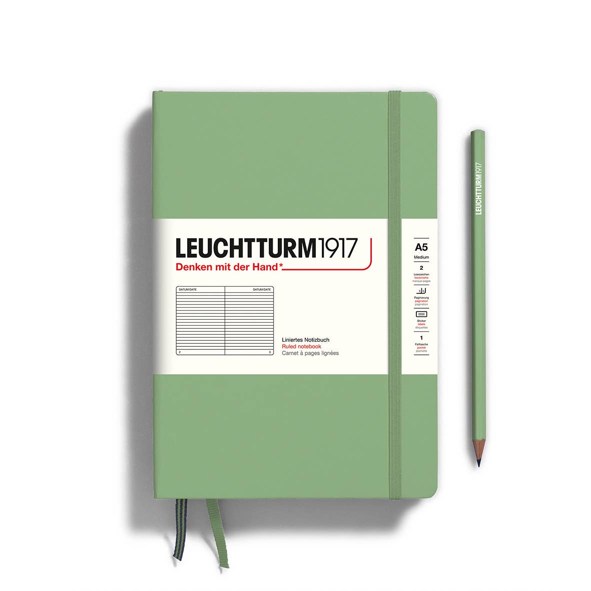 Notebooks - Medium (A5): Dotted / Hardcover / Lemon