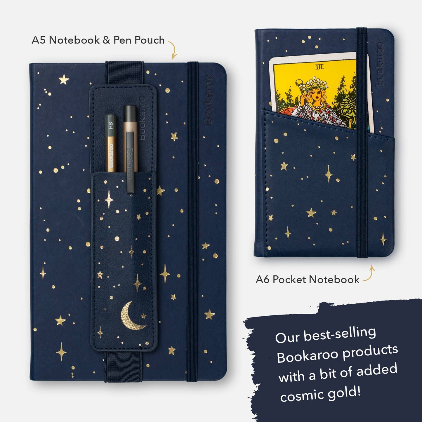 Bookaroo Moon & Stars Stationery: Gold Pen