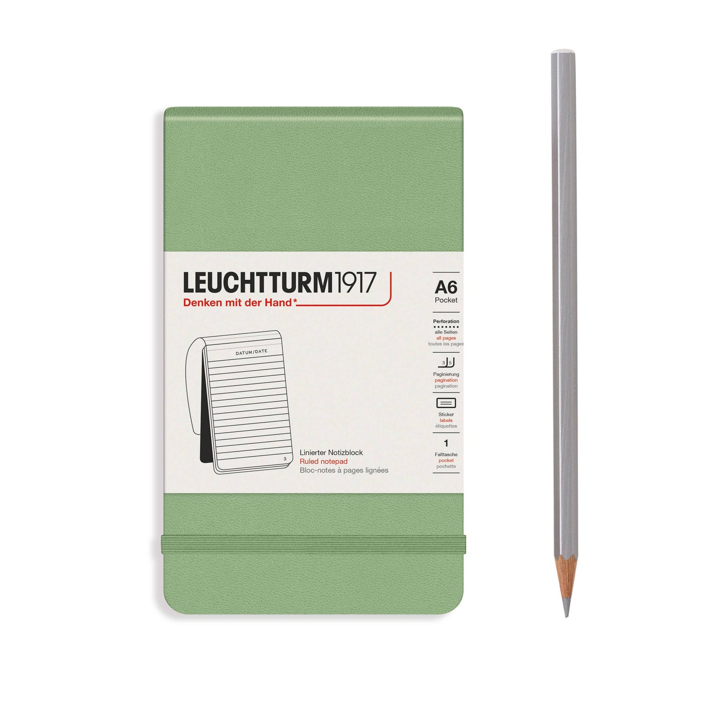Notepads Pocket (A6): Dotted / Black