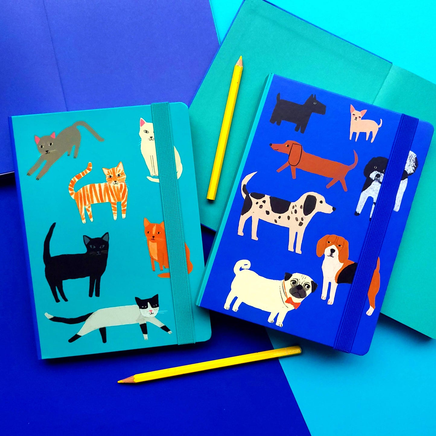 Pretty Paws A5 Hardback Journal with elastic
